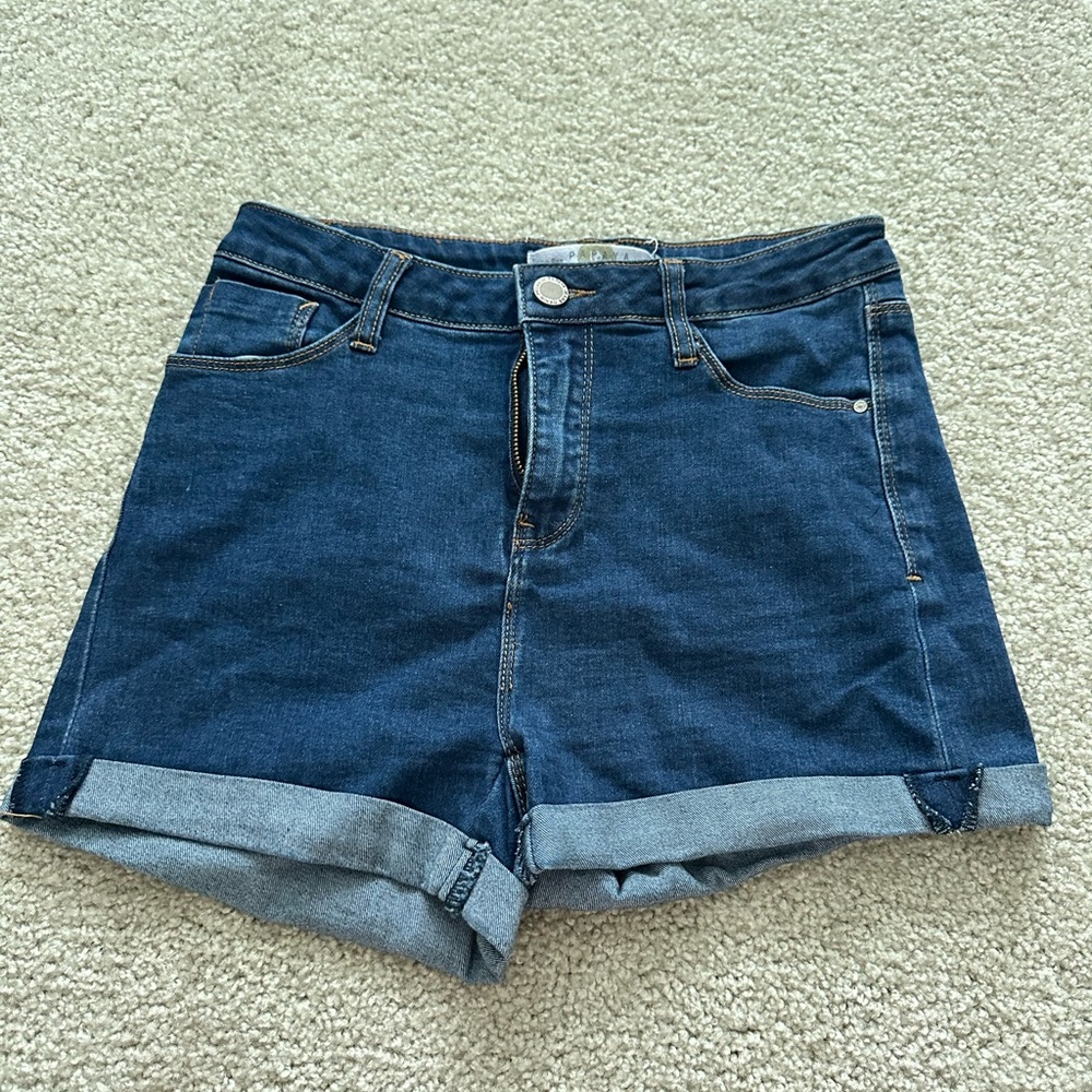 Papaya Dark Blue Jean Shorts
